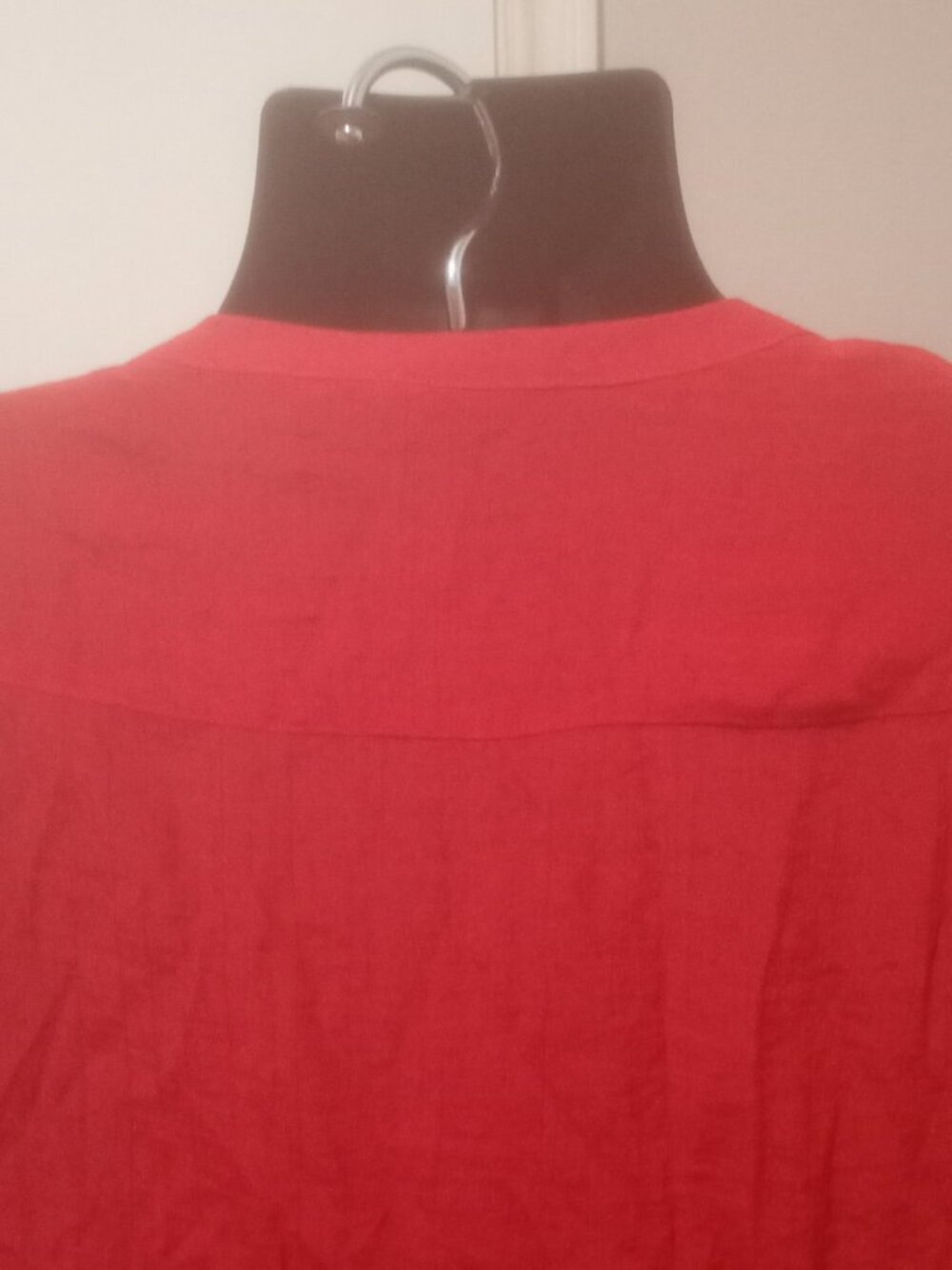 New Women's Liz Claiborne Red Short Sleeve Top Size PL Petite Large L NWT - Picture 7 of 10